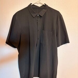 Lululemon Airwoven Black Short Sleeve Shirt
